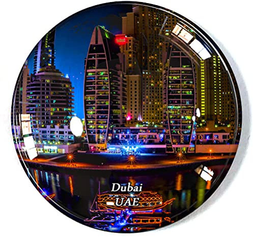 Dubai UAE Kühlschrankmagnet Kühlschrank Gefrierschrank Magnet Souvenir Dekoration Magnet Aufkleber Glas Handwerk