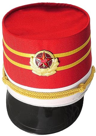 iEFiEL Kids Marching Band Hat Nutcracker Drum Major Hat Toy Soldier Cap Cosplay Costume Accessories for Party Performance Type P One Size