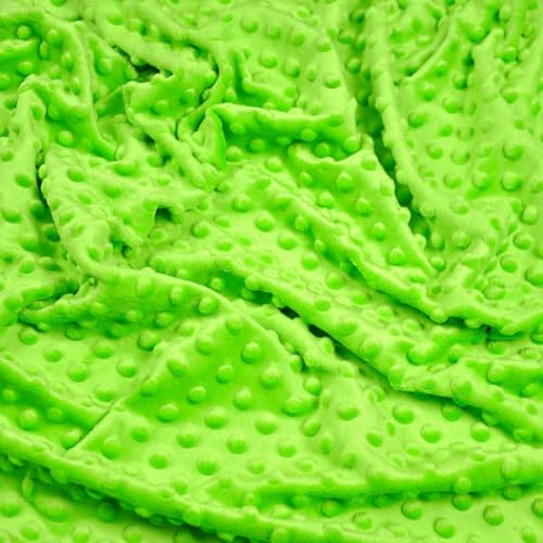 Textrend Microfaser-Plüsch - Minky-Stoff als Meterware - Stoff Shorty als Meterware in vielen Farben - Textilien 1x1.60m - Stoffe Meterware (Hellgrün)