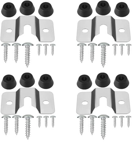 4 Sätze Dart Board Wandhalter, Dartscheibe Halterung, Wand Aufhängen Halterung Set, für Steeldartboards