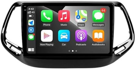 SAFWEL Android 12 adatto for Jeep Compass 2 MP 2017-2019 autoradio multimediale lettore video navigazione GPS CarPlay Auto Radio DSP (Size : 1G 32G)