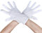 Jonami Nikolaus Handschuhe Weiß Baumwolle Kostüm Erwachsene, Weihnachten, Karneval, Halloween, Fasching, Mottoparty, Verkleidung, Theater