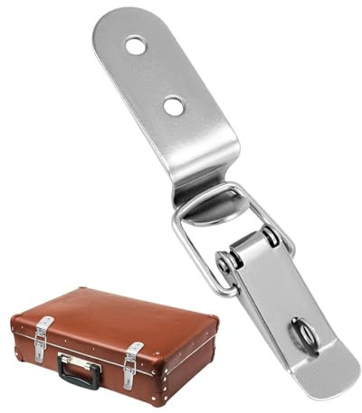 Cierre basculante cargado por resorte, abrazadera de bisagra | Candado de acero inoxidable resistente con cierre de hebilla para reparar, soldar y sujetar