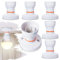 Lamptobe E27 Lamp Holder, B22 White Bayonet Ceiling Lamp Holder, Edison Screw Light Bulb Holder, Plastic Ceiling Lamp Socket Holder, Screw Light Fitting, Batten Lamp Holder, 100W 6 Pack
