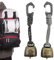 CHENNAN 2 Stück Anti Bär Glocken, Bärenglocke wandern, Metall Vintage Mini Kuhglocke Glocken Dekorationen, Vielseitig Kompakt und Tragbar Für Outdoor-Wanderungen, Rucksack-Anhänger, Tierhalsbä (A4)