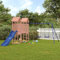 Spielturm mit Rutsche und Schaukeln, Somanki Spielplatz Für Garten, Spielturm Mit Rutsche Und Schaukel, Spielhaus Garten, Spielturm, Spielplatz, Massivholz Douglasie
