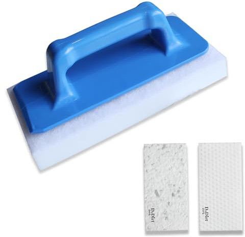 DrDirt Brosse à récurer portable pour piscine (kit d'éponges magiques)