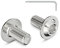 20 Stück M6 x 12 mm Linsenkopfschrauben mit Flansch Torxantrieb Edelstahl A2 V2A Schrauben Vollgewinde mit Torx Schlüssel