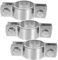 Uonlytech Stainless Steel Split Ring Clamp Heavy Duty Pipe Support for Chairs 3pcs Office Chair Cylinder Protector