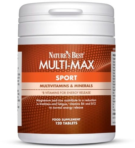 Nature's Best Multi-Max Multivitamin for Sport - Performance & Recovery Support - UK Made - 120 Tablets (2 Months' Supply)