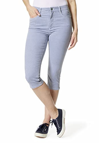 STOOKER Stripe Capri Damen 7/8-jeans Skinny Fit Denim/Jeans clean wash konisch 7/8-Länge