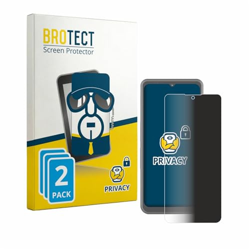 BROTECT Blickschutzfolie für Sonim XP Pro Thermal | 2 Stück Anti-Spy Displayschutz Made in Germany Smartphones und Handys Privacy Screen Protector Blaulichtfilter Klare Folie