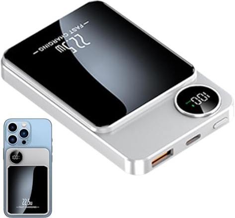 Magnetic Power Bank 20000mah, Wireless Travel Charger, Portable Charging Pad, Fast Charging Battery Pack, For Multiple Devices, Smart Watch, Cell Phone