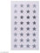 Sticker Sterne, silber, 13 mm