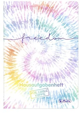 Herlitz Aufgabenheft A5 48 Blatt für coole Köpfe, Motiv New Batik Freedom
