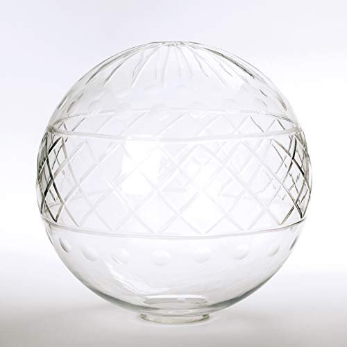 Bola de cristal cortada a mano, diámetro de 185 mm, transparente, con agujero, 42 mm, estilo juvenil, cristal de repuesto, esfera