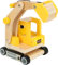 Small Foot Schaufelbagger aus Holz, Spielauto mit beweglichem Baggerarm, 360 Grad drehbar, für Kinder ab 3 Jahren, 12010