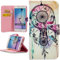 Handy Lux® Schutz Hülle Tasche Kartenfächer Flip Case Etui Cover Involto Motiv Design Hülle BookStyle für Samsung Galaxy S5 Mini, Traumfänger Bunt