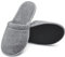 Arus Ciabatte da Bagno – 1 Paio Ciabatte Mules in Spugna 100% Cotone – Antiscivolo, Leggere, Traspiranti – Uomo Donna per Hotel, Spa, Piscina, Doccia, Viaggio, Grigio, 38-42, GR-1