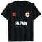 Équipe Football Japon Sports Nombre 10 Drapeau Japonais T-Shirt