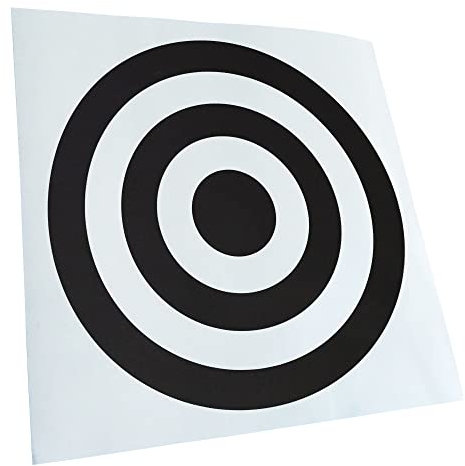 Kiwistar - Autoaufkleber - Bullseye Zielscheibe RAF - Mattschwarz - 10x10cm - Aufkleber für Auto, Laptop, Fahrrad, LKW, Motorrad mehrfarbig JDM Decal Racing