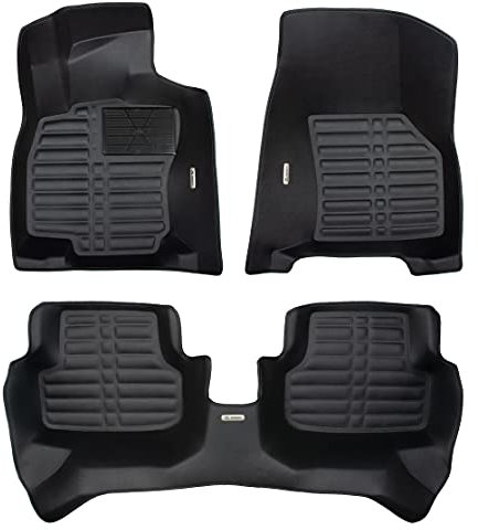 XMATS Premium Leder Automatten für VW Golf 7 (VII) 2012-2019 Automatik | Luxus Design Fußmatten mit hohem Rand | Passt Nicht in Schaltgetriebe!!
