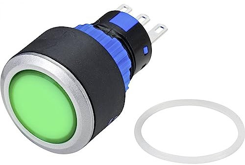 TRU COMPONENTS Drucktaster 250 V/AC 3 A 1 x OFF/(ON) Rückruf (Ø) 25 mm IP65 1 Stück