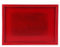 Plateau de service en bois pour petit déjeuner, thé, cérémonie, fournitures de maison, pour nourriture, café, cupcakes, fête, restaurant (rouge) 29 x 20 x 3 cm