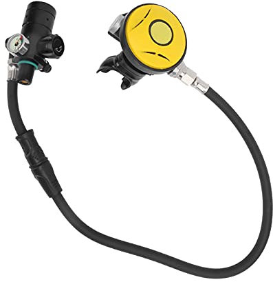 cersalt Unterwasseratmer, Ausrüstung X4000 Pro Breather Unterwasser-Sauerstoffflaschen-Set 360° Zweite Stufe Eine Stufe Rotierend für Taucher zum Sommerschwimmen Tauchen