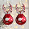 Weihnachtskugel-Ornamente, 2 Stück Elch-Weihnachtsbaumkugeln, Anhänger, Ornamente, Elch-Design, hängende Kugeln, Weihnachtsdekoration Weihnachtsbaum, Urlaub, Hochzeit,