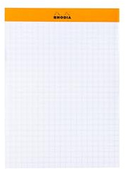 Rhodia 194046C Memoblock N.13 Rhodiatime A6 240 Blatt kariert Orange