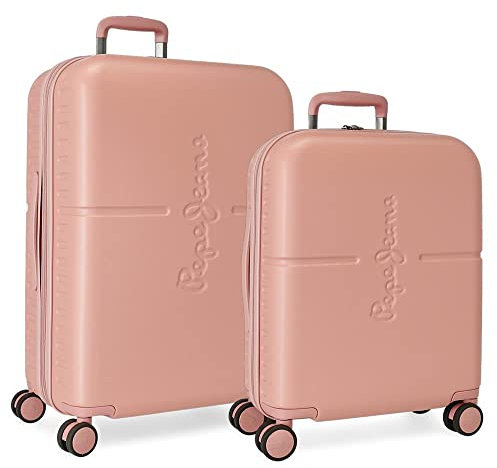 Pepe Jeans Highlight Ensemble de valises, 48 x 70 x 28 cm, rose, 48x70x28 cms, Lot de valises