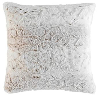 Douceur d'Intérieur, Kissenhülle, 40 x 40 cm, Kunstpelz, Alaska