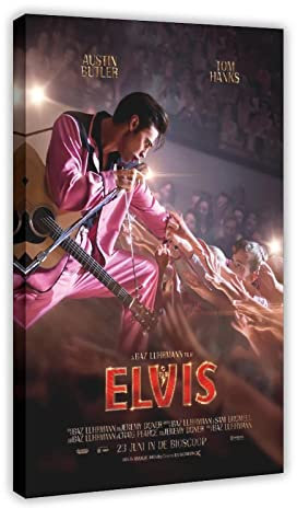 2022 Elvis Filmposter Leinwand Schlafzimmer Dekor Sport Landschaft Büro Zimmer Dekor Geschenkrahmen Stil 30 x 45 cm