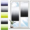Window Blinds No Drilling, 25 x 120 cm Thermal Self Adhesive Stick On Light Filtering Pleated Paper Blinds with Clips Privacy Protection for Window Privacy Protection, Black