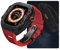 BANDKIT Kit de readaptación de cubierta de fibra de carbono y correa de fluororubber para Apple Watch Ultra 8 de 49 mm, correa de repuesto y funda para iWatch 8 7 de 44 mm y 45 mm, 49mm, Agate