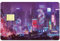 CREATCABIN Cyberpunk-Karten-Skin-Aufkleber,Debit-Kreditkarten-Skins,Abdeckend,Personalisierend,Bankkarten-Schutz,Abnehmbare Folie,Wasserfest,Keine Blasen Für Den Transport,Schlüsselkarte,186x137mm