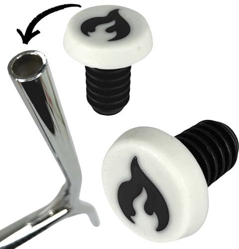 Chilli PRO Scooters Barends für Alulenker Stunt-Scooter I Trick I Tret I Roller I Park I Street I Alu Lenker Stopfen Barends Weiss/Flame Schwarz