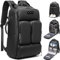 Horfccid Sac à Dos Caméra 26L,Poches Pour Chaussures/Poches Séparées Sèches et Humides, DSLR/SLR Compatible,Ordinateur Portable de 17.6inch