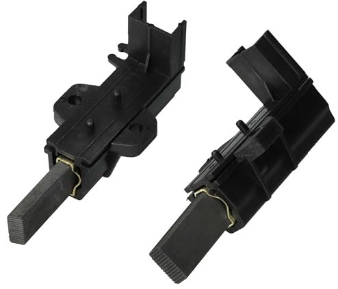 vhbw 2x balais de charbon avec support remplace 54S5009-05-04, 54S5009-05-06, 54S5009-06-02 pour machine à laver, noir