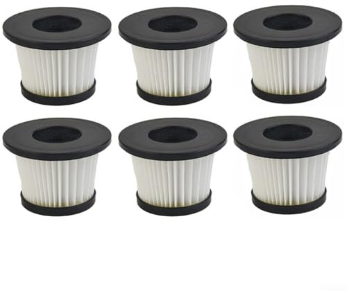 Lot de 6 filtres HEPA de rechange pour aspirateur sans fil Silvercrest Shaz 22.2 C3, filtres de rechange lavables