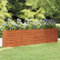 Tino Tech Fioriera rialzata da giardino, 320 x 40 x 77 cm, in acciaio corten, per esterni, aiuola di erbe aromatiche, aiuola da giardino in metallo, aiuola da giardino arrugginita