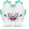 FINGER TEN American Football Gloves Handschuhe Fußball Empfangshandschuhe für Jugendliche Upgrade Atmungsaktive Flexible Empfangshandschuhe Geschenk für Kinder Jungen Mädchen (Weiß, L)