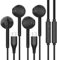 Vkozlm USB C Headphones Wired for iPhone 16 15, iPad Pro Air Mini, Wired Earbuds for iPad 10, MacBook, Lenovo, Type C Earphones for Google Pixel, Samsung, Microphone, Volume Control, 2 Pack Black