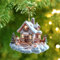 Weihnachtsbaumschmuck, Acryl 2D Lustige Weihnachtslandschaft Anhänger, Ausgefallene Weihnachtshäuser Saisonale Dekoration Aesthetic Christmas Tree Ornaments Weihnachtsdeko (D)