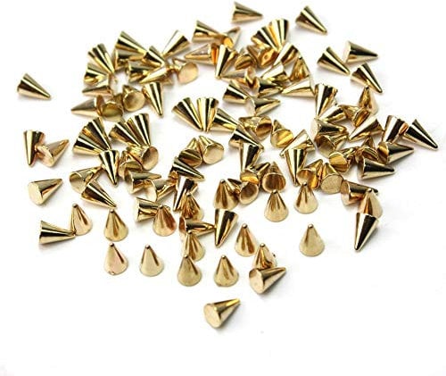 100Pcs Metal Punk Cone Nail Art Spikes Bullet Stud Studded Decoration Diy Decor Stylish Durability and attraction