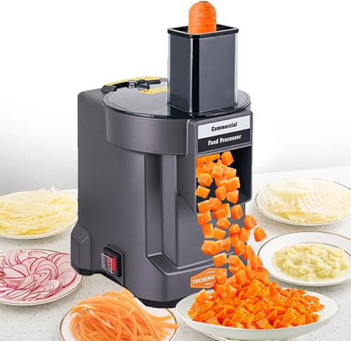 Electric Vegetable Dicer, Professional Vegetable and Fruit Slicer with 3 Stainless Steel Blades for Potato, Carrot, Onion, 100W 220V