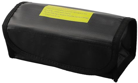 Explosion Proof Fire Resistant Bag for eBike Battery Perfect for Safe Transportation (black)