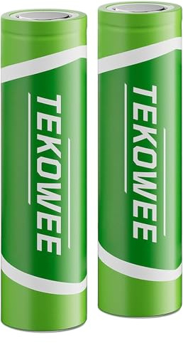 Wiederaufladbarer 3.7V Akku 2 Stück, Flat Top 3,7 Volt Batterien für Scheinwerfer, Kleiner Ventilator, Taschenlampen (Not-AA)