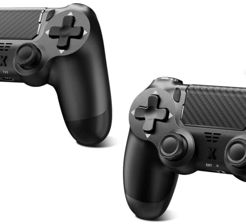 Hycago Wireless Controller for P-4, Controller Wireless for P-4/Pro/Slim/PC, Bluetooth Gamepad Joystick with Dual Vibration Touch Panel 3.5mm Audio Jack Six-Axis